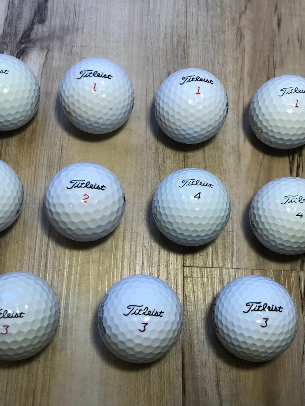 11 Titleist Golf Balls Pro V1 Pro V1x NXT DT SoLo Corporate Logo Mixed Lot